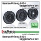 1/35 German Unimog S 404 Sagged Wheel set for AK Interactive/ICM kit