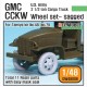 1/48 WWII US Army GMC CCKW 2-1/2t Truck Sagged Wheels Set for Tamiya #48/79 (11 wheels)