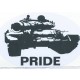 1/35 Tank Pride. Bumper Sticker (self adhesive waterproof vinyl)