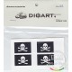 1/35 Jolly Roger (white skull and bones on black) 8 Double-sided Flags