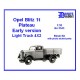 1/35 Opel Blitz 1T Early Version Light Truck 4x2 Resin Kit
