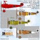 1/32 Fokker DR.I Triplane Insignia Paint Masking for Meng/Wingnut Wings/Roden kits