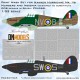 1/32 Hawker Hurricane Mk.IIb Numbers & Insignia Paint Masking for Revell #04968