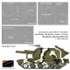 1/35 Modern Russian 2S19 Msta-S Camouflage Paint Masks for Trumpeter #05572/Zvezda #3630