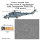 1/35 Mil MI-24V Hind Attack Helicopter Canopy & Wheels Paint Masks