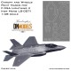 1/48 F-35A Lightning II Canopy & Wheels Paint Masks for Meng Model #LS-007/LS-008