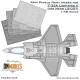 1/48 F-35A Lightning II RAM Panels Paint Masks for Meng Model #LS-007/LS-008
