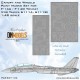 1/48 F-14A/D Tomcat Canopy &amp; Wheels Masking for Tamiya kits #61114/61118