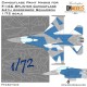 1/72 Splinter F-16C 64th Aggressor Squadron Camouflage Paint Masks for Tamiya kits