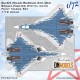 1/72 Su-57 Felon Russian 5th Gen Stealth Fighter Digital Camo Masking for Zvezda kits