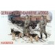 1/35 WWII German Feldendarmerie w/Dogs (2 figures + 2 dogs)