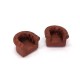 1/72 Miniature Furniture Armchairs Type 3: Leather Chester Style (2pcs)