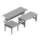 1/72 Miniature Furniture Assorted Outdoor Tables (3pcs)