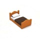 1/72 Miniature Furniture Rustic Single Bed (made)