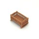 1/72 Miniature Furniture Antique Wooden Crib (2pcs)