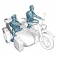 1/35 German Motorcycle & Sidecar Crews (2 figures)