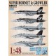 Decals for 1/48 USN Boeing F/A-18E/F Super Hornet & EA-18G Growler VX-9 Vampires