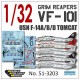 Decals for 1/32 USN F-14A/B/D VF-101 Grim Reapers