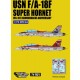 Decals for 1/72 USN F-18F VFA-102 Diamondbacks