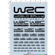 Decals - WRC World Rally Championship (Black) for 1/12, 1/18, 1/20, 1/24, 1/43 S