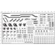 Metal Stickers for 1/100 MG Blitz Gundam (Silver)