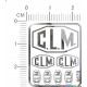 C.L.M Metal Logo Stickers for 1/12, 1/18, 1/20, 1/24, 1/43 Scales