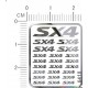 Suzuki SX4 Metal Logo Stickers for 1/12, 1/18, 1/20, 1/24, 1/43 Scales