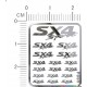 Suzuki SX4 Sport Metal Logo Stickers for 1/12, 1/18, 1/20, 1/24, 1/43 Scales
