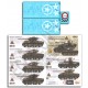 Decals for 1/16 Sandbagged Shermans of the 14th Armored Division