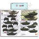 1/35 Russian AFVs in Chechnya War: T-72B1,T-80BV and BMP-2 (water-slide decals)