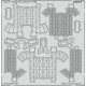 1/350 Akagi Rear Columns Detail set for Hasegawa kits