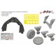 1/48 Grumman F4F-4 Wildcat with Early Wheels Detail Set for Academy kits