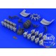 1/48 R-2800-10 Engine for Eduard F6F Hellcat kit - Brassin Set