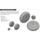 1/48 Westland Lysander Wheels for Airfix kits