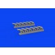 1/48 Bell P-39 Airacobra Exhaust Stacks Fishtail for Eduard kits