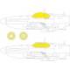 1/72 North American P-51B/C Mustang Paint Masking for Arma Hobby kits