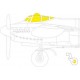 1/72 de Havilland Mosquito PR.XVI Paint Masks for Airfix kits