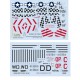 1/48 North American P-51D-5 Mustang "15th AF" Decals for Eduard kits