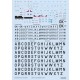 1/72 Zlin Z-37 Cmelak Stencils, Code Letters & Labels Decals for Eduard kits