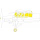 1/48 Fieseler Fi 156C Storch Canopies Masking for Tamiya kits