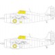 1/48 Grumman F4F-3 Wildcat Tface Paint Masking for Eduard kits