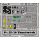 1/48 P-47D-20 Thunderbolt Colour Photoetch Set Vol.2 for Hasegawa kit