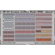 Colour Photoetch for 1/35 WWII German Artillery Ranks