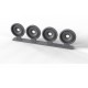 1/35 M113 Family Spare Aluminium Wheels with Rivets (4pcs)