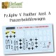 1/35 Panther Ausf. A Panzerbefehlswagen Complete Markings Decal for 5 Vehicles w/Manual