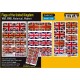 1/35 WWI, WWII, Historical, Modern Flags of The United Kingdom (3 sheets)