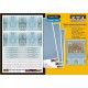 1/35 1/32 WWII Wall and Wood In Sky Blue Colour for All Season (4 sheets)