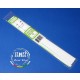 White Styrene Strip 0.25mm x 6.3mm (.01"x.25") 10pcs Length: 35cm (14")