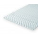 S Scale Styrene Passenger Car Siding (Spacing = 0.89mm;Thickness = 0.75mm) 1pcs 15cmx30cm