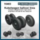 1/16 Kubelwagen Weighted Desert Tyres Wheels for Tamiya kits